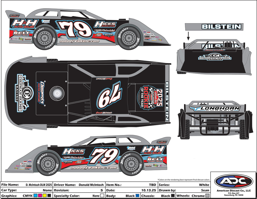 1:24 McIntosh ROTY Diecast